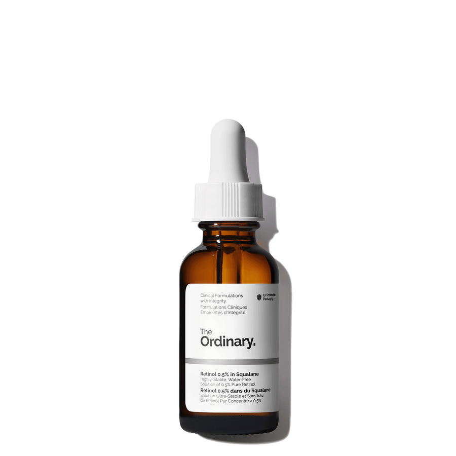 The Ordinary Retinol 0.5% in Squalane Anhydrous Serum for uneven skin tone | 30ml, evening use