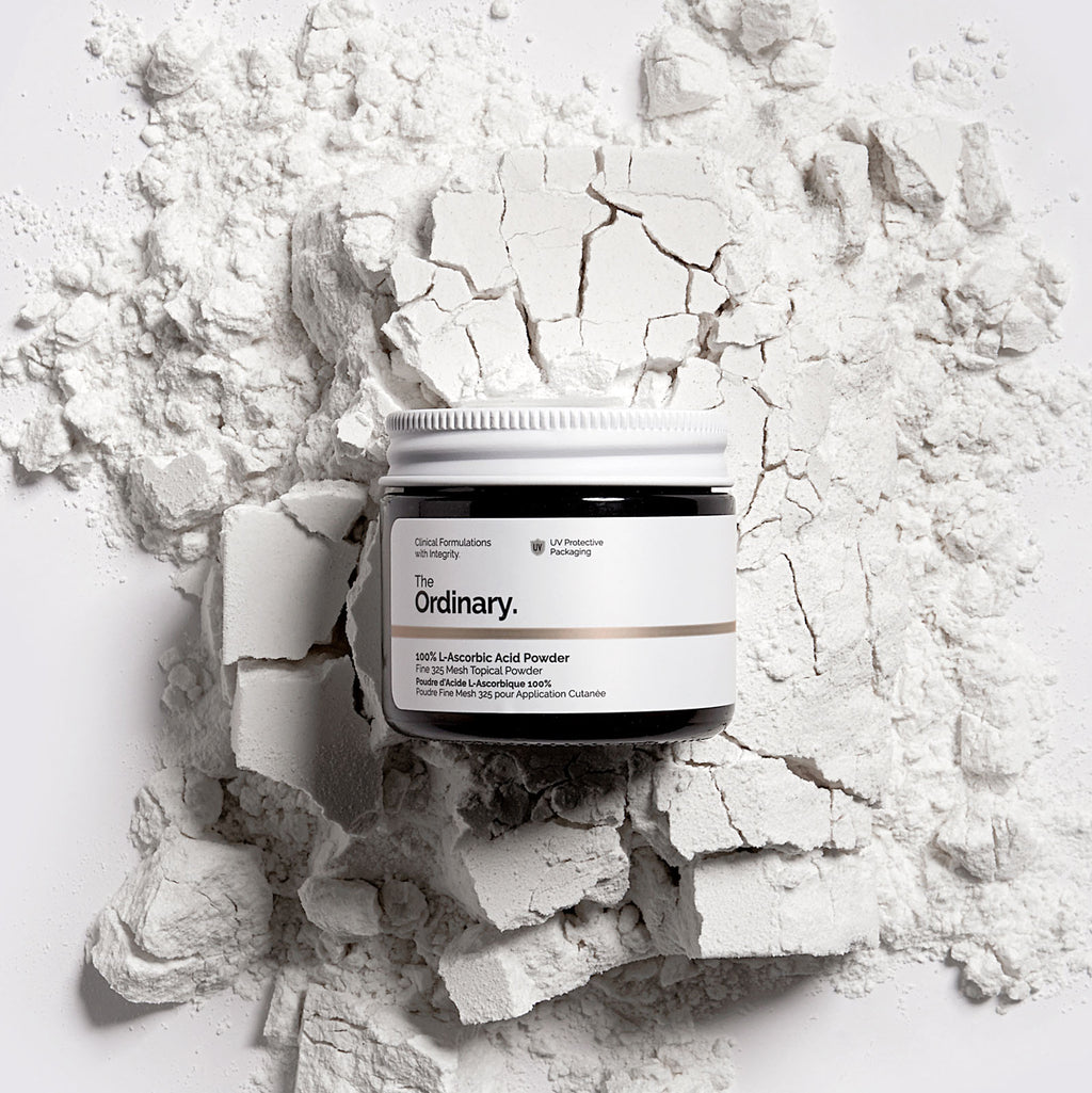 The Ordinary 100% L-Ascorbic Acid Powder for dullness | 20g, evening use