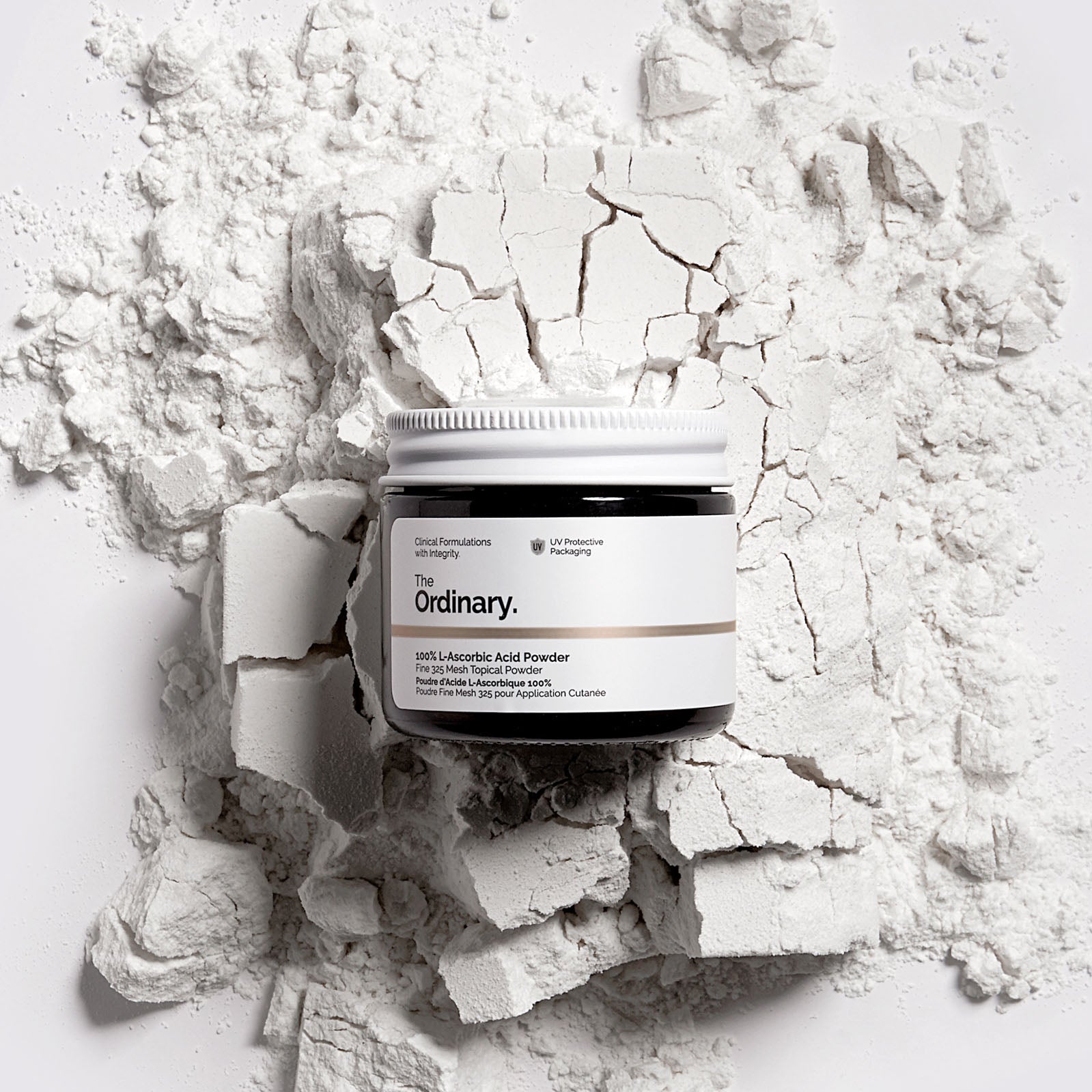 The Ordinary 100% L-Ascorbic Acid Powder for dullness | 20g, evening use