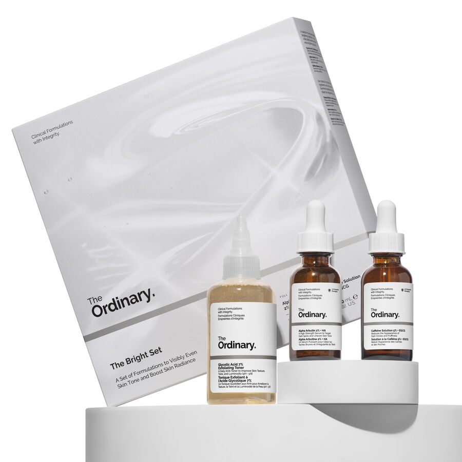 The Ordinary The Bright Set for textural irregularities | morning & evening use