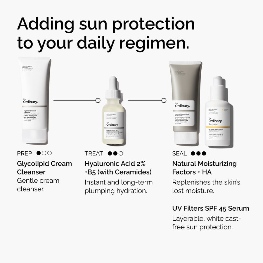 The Ordinary UV Filters SPF 45 Serum for all skin types | 60ml, morning use