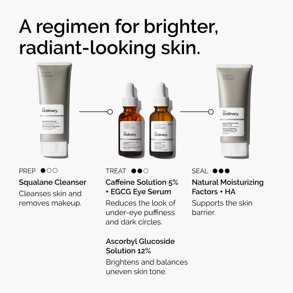 The Ordinary Caffeine Solution 5% + EGCG Eye Serum for dark circles | 30ml, morning & evening use