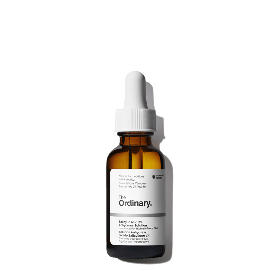 The Ordinary Salicylic Acid 2% Anhydrous Solution for signs of congestion | 30ml, morning & evening use