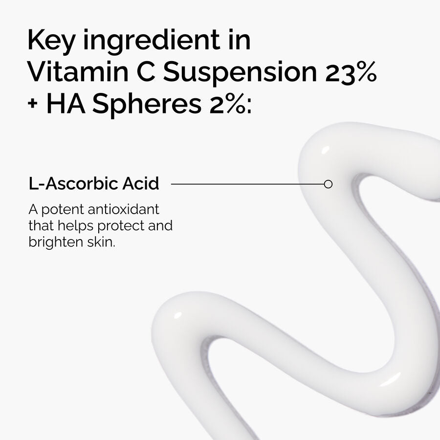 The Ordinary Vitamin C Suspension 23% + HA Spheres 2% for dullness | 30ml, evening use