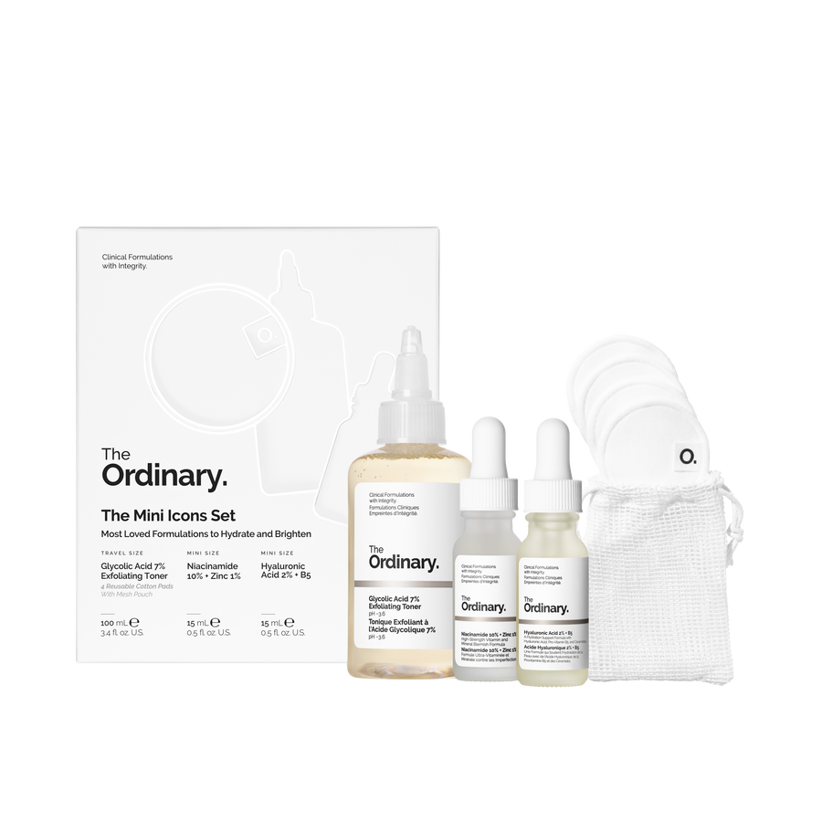 The Ordinary The Mini Icons Set for dullness | morning & evening use