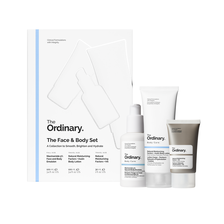 The Ordinary The Face & Body Set for dryness | morning & evening use