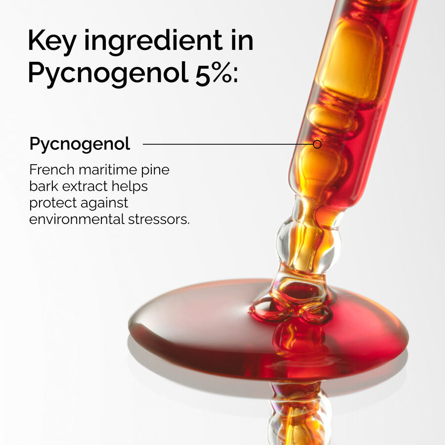 The Ordinary Pycnogenol 5% Anhydrous Serum for antioxidant support | 15ml, morning & evening use