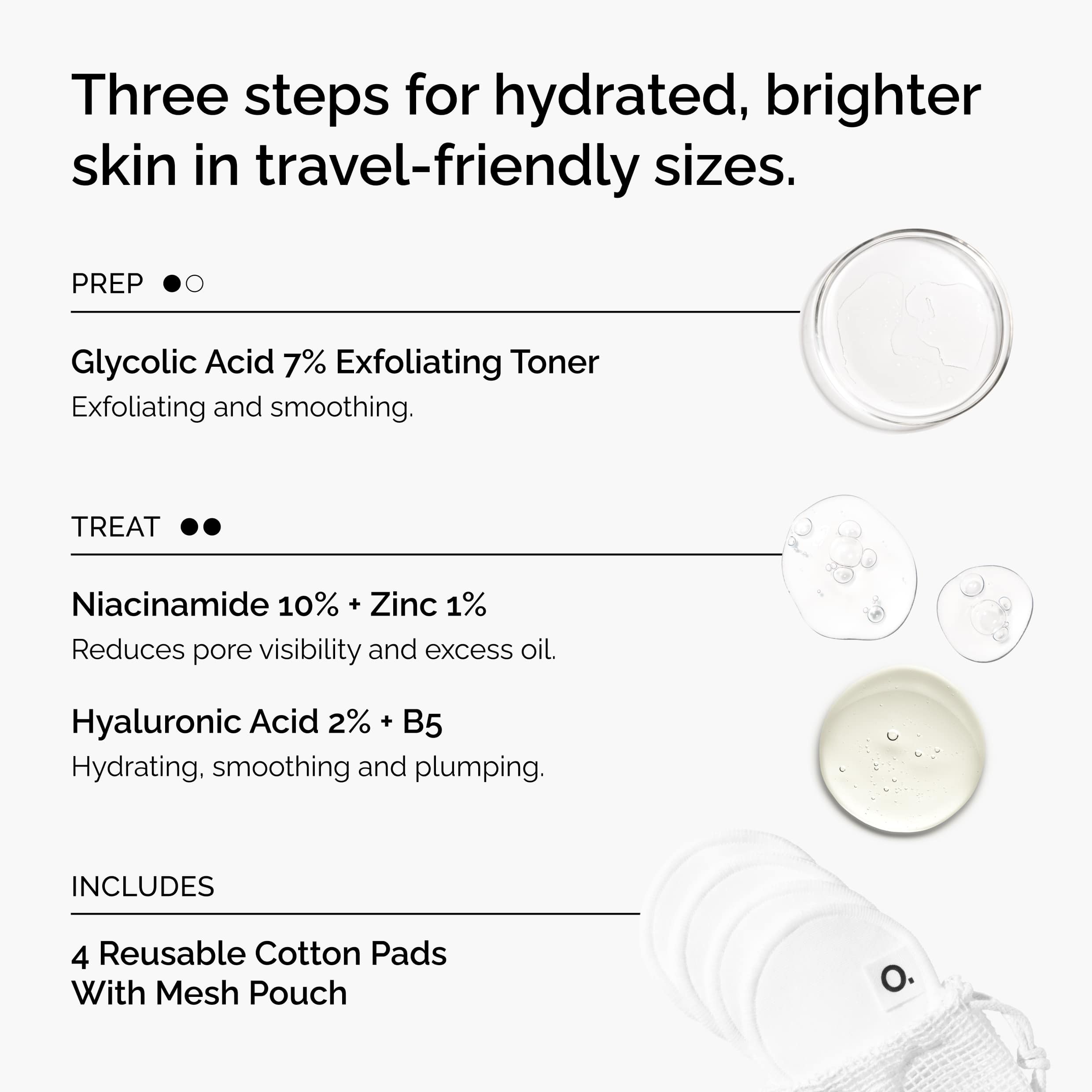 The Ordinary The Mini Icons Set for dullness | morning & evening use