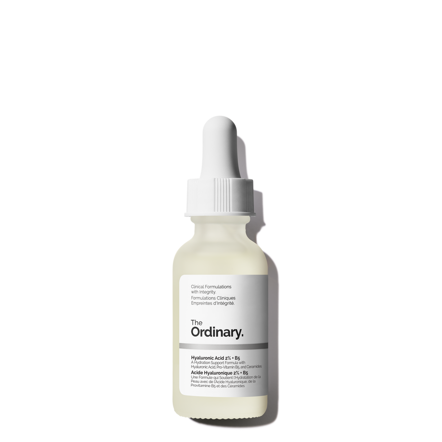 The Ordinary Hyaluronic Acid 2% + B5 (with Ceramides) Water-Based Serum for signs of aging | 30ml/60ml, morning & evenin