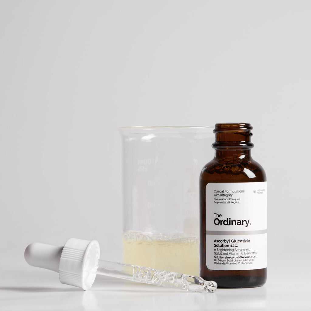 The Ordinary Ascorbyl Glucoside Solution 12% Water-Based Serum for uneven skin tone | 30ml, morning & evening use