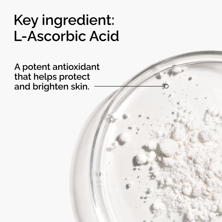 The Ordinary 100% L-Ascorbic Acid Powder for dullness | 20g, evening use