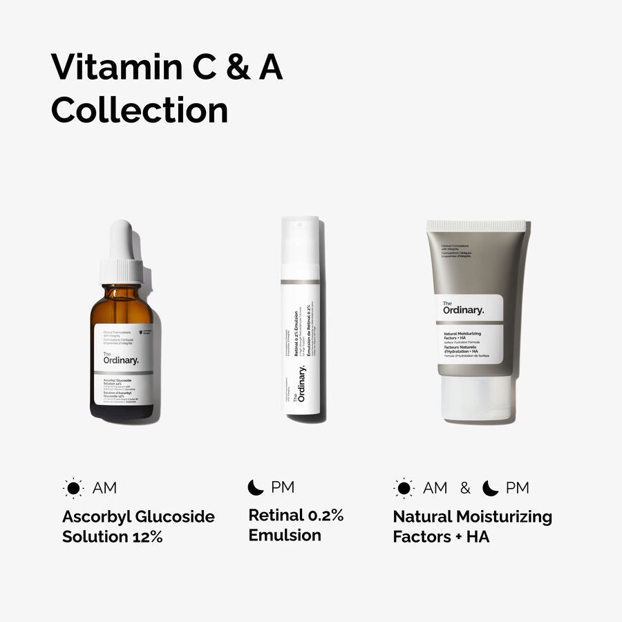 The Ordinary The Vitamin C & A Collection Set for dryness