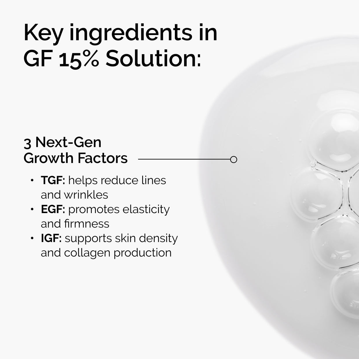 The Ordinary GF 15% Solution Water-Based Serum for advanced signs of aging | 30ml, morning & evening use