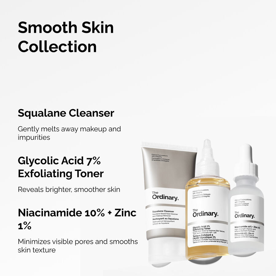 The Ordinary The Smooth Skin Collection Set for uneven skin tone