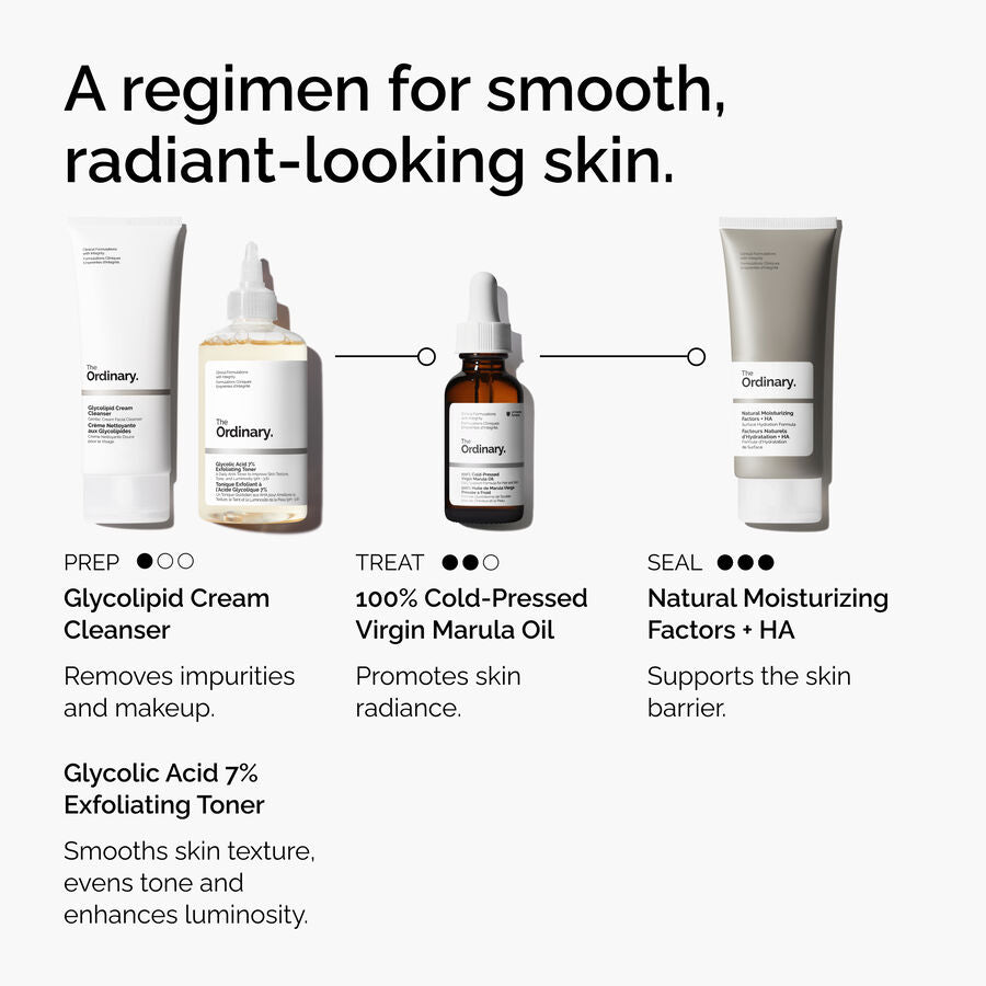 The Ordinary 100% Cold-Pressed Virgin Marula Oil for antioxidant support | 30ml, morning & evening use