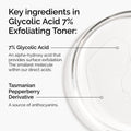 The Ordinary Glycolic Acid 7% Exfoliating Toner for dullness | 100ml/240ml, evening use