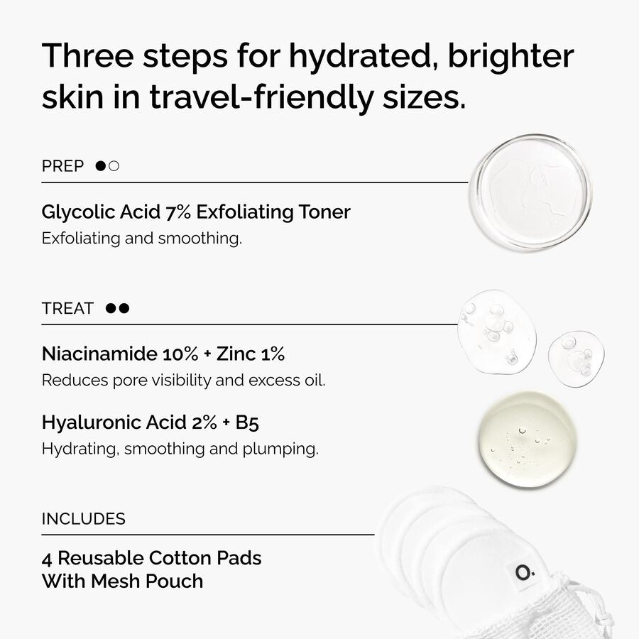 The Ordinary The Mini Icons Set for dullness | morning & evening use