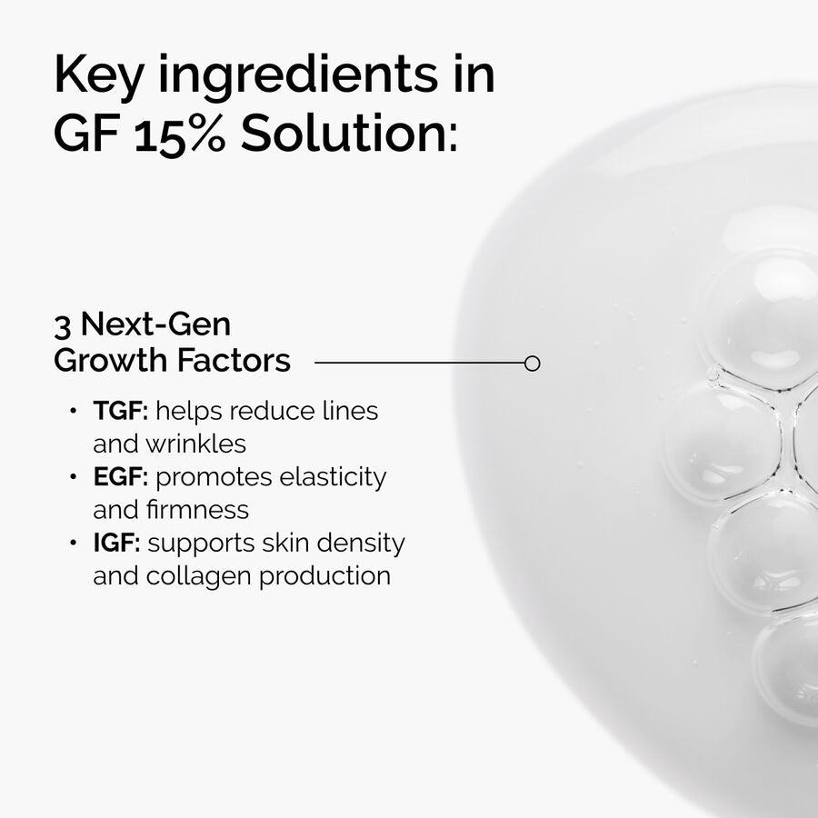 The Ordinary GF 15% Solution Water-Based Serum for advanced signs of aging | 30ml, morning & evening use