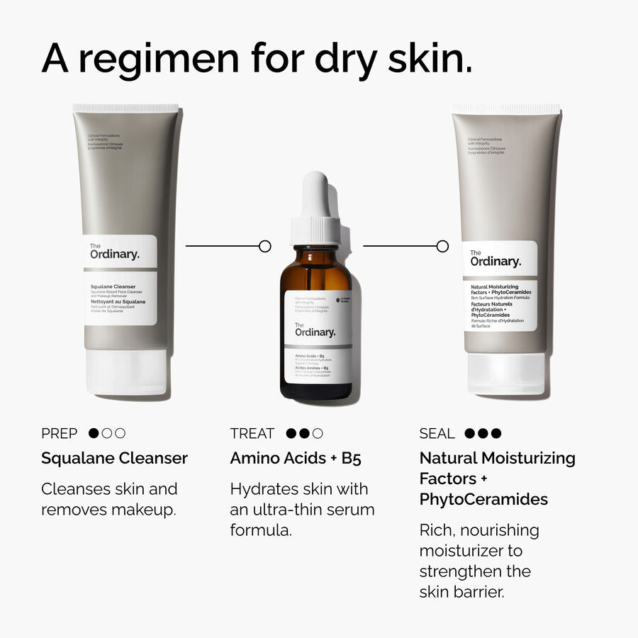 The Ordinary Amino Acids + B5 Water-Based Serum for dryness | 30ml, morning & evening use