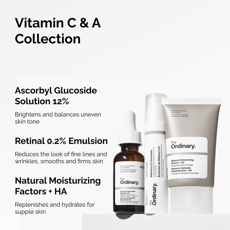 The Ordinary The Vitamin C & A Collection Set for dryness