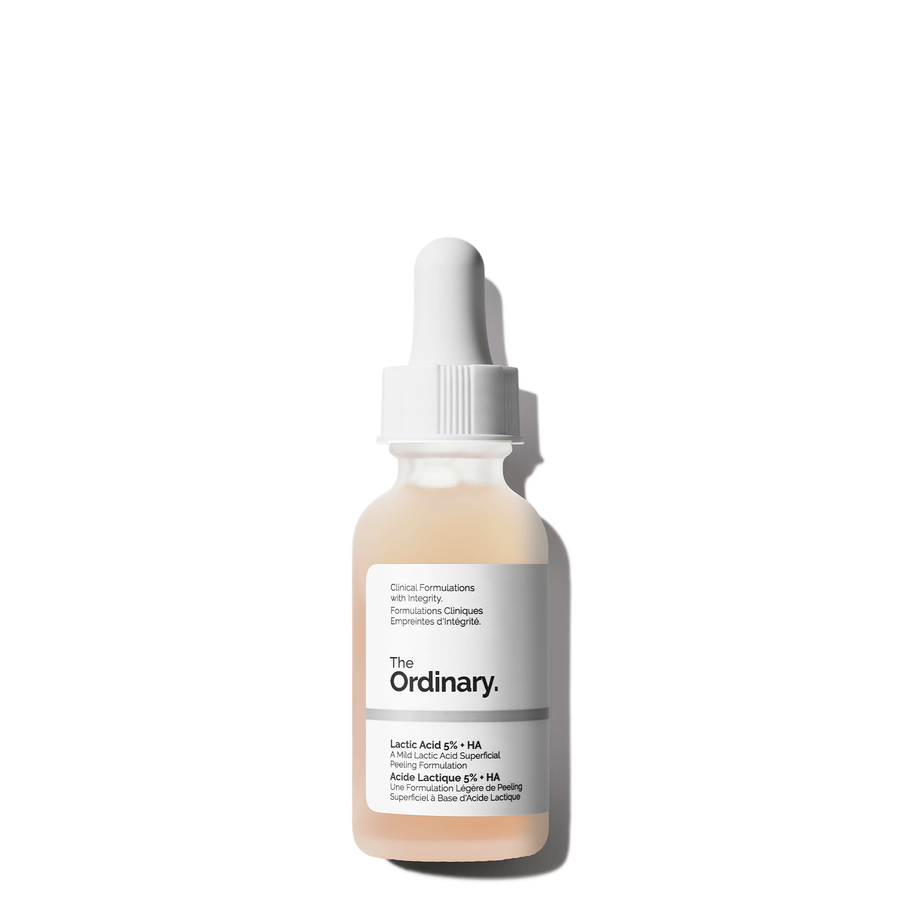 The Ordinary Lactic Acid 5% + HA Water-Based Serum for uneven skin tone | 30ml, evening use