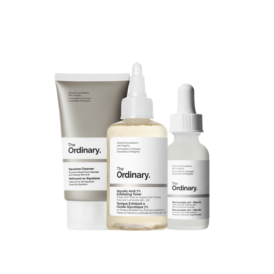 The Ordinary The Smooth Skin Collection Set for uneven skin tone