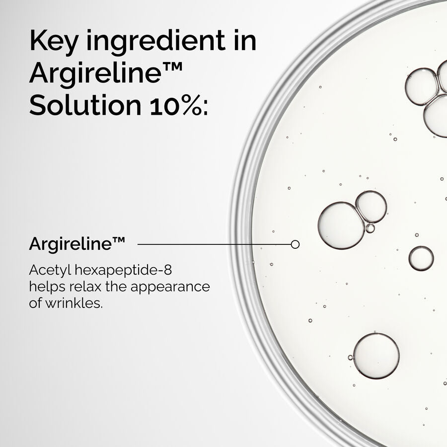 The Ordinary Argireline Solution 10% Water-Based Serum for early signs of aging | 30ml, morning & evening use