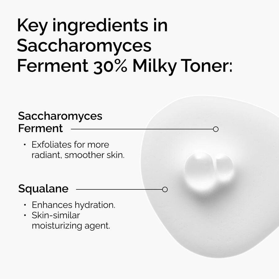 The Ordinary Saccharomyces Ferment 30% Milky Toner for uneven skin tone | 100ml, morning & evening use