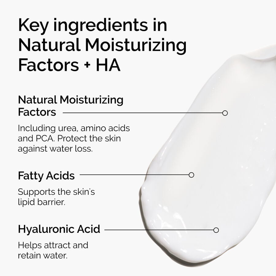 The Ordinary Natural Moisturizing Factors + HA Cream Moisturizer for dryness | 30ml/100ml, morning & evening use