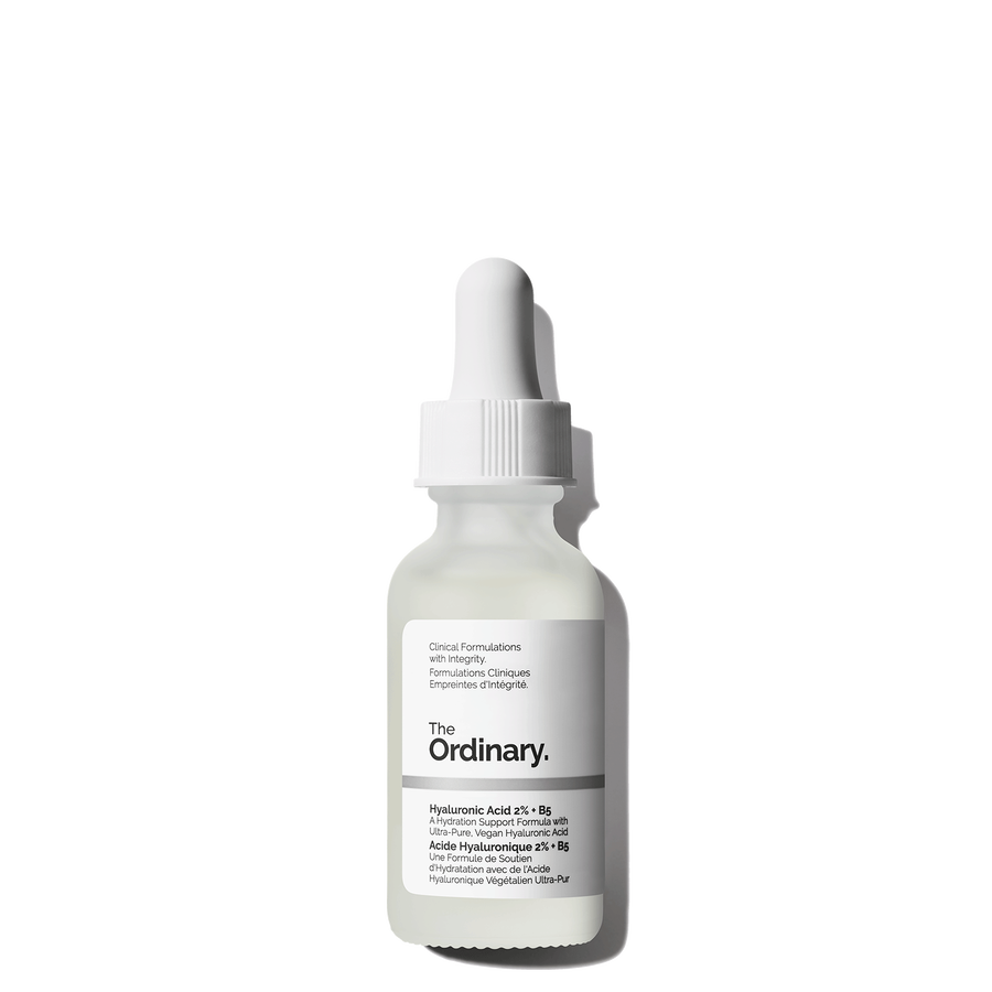 The Ordinary Hyaluronic Acid 2% + B5 (Original Formulation) Water-Based Serum for dehydration | 30ml, morning & evening 