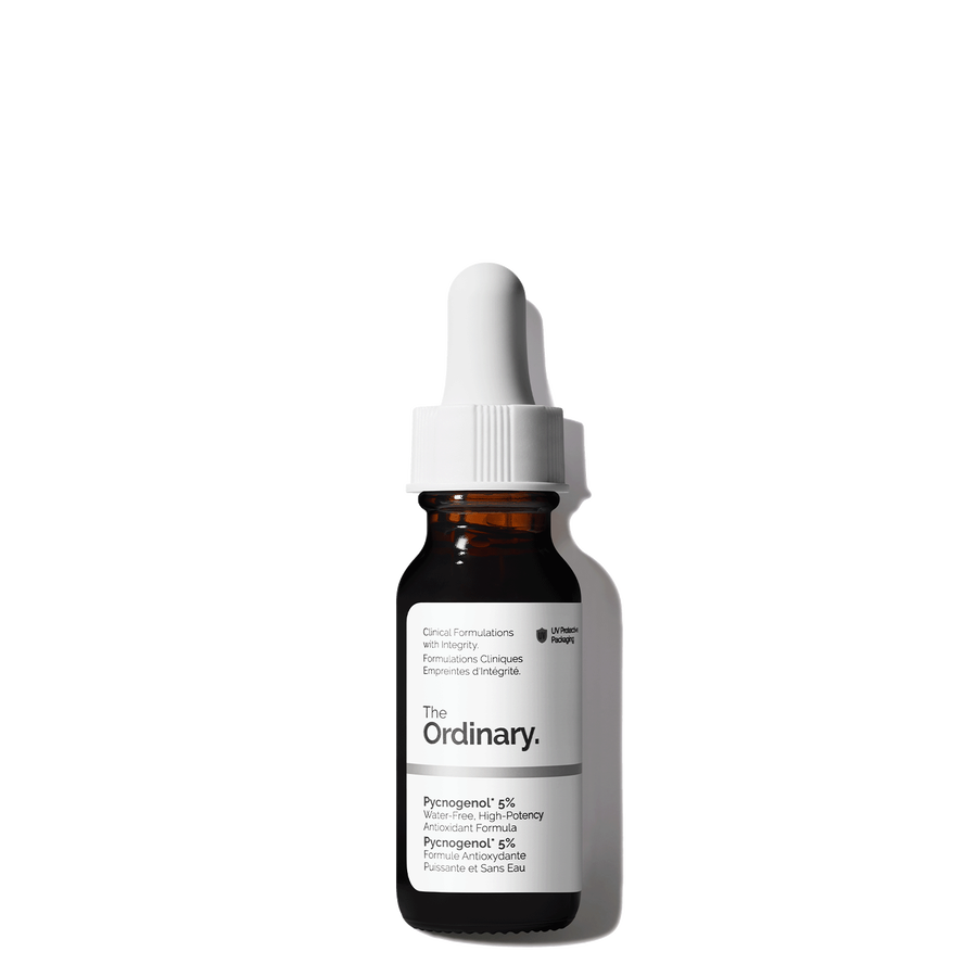 The Ordinary Pycnogenol 5% Anhydrous Serum for antioxidant support | 15ml, morning & evening use