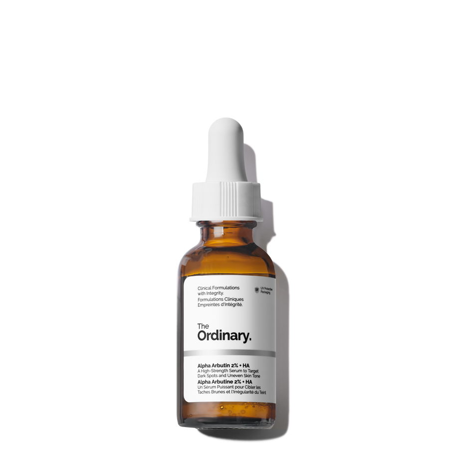 The Ordinary Alpha Arbutin 2% + HA Water-Based Serum for uneven skin tone | 30ml/60ml, morning & evening use