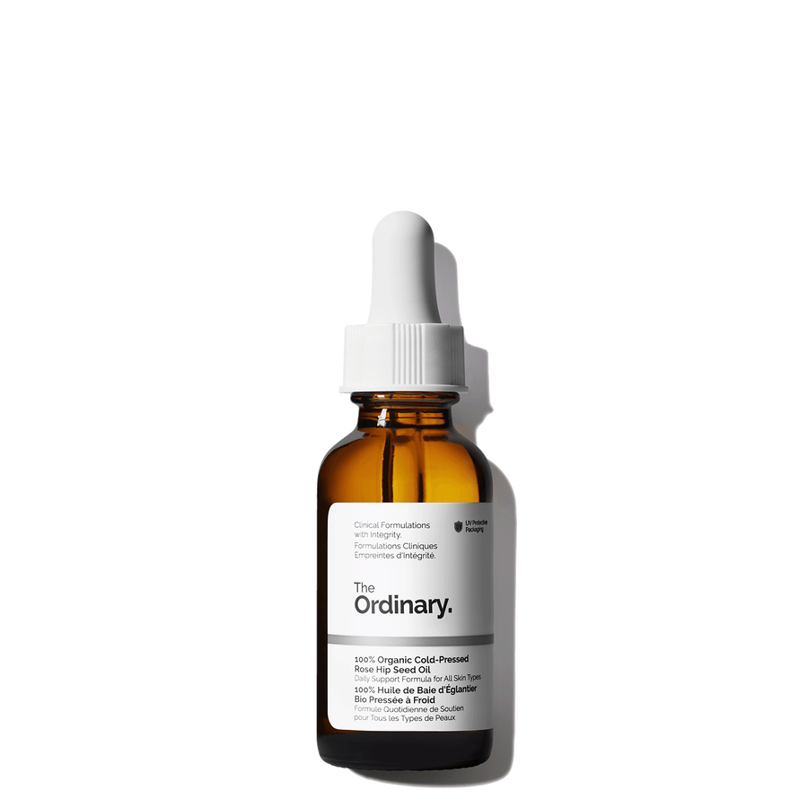 The Ordinary 100% Organic Cold-Pressed Rose Hip Seed Oil for dullness | 30ml, evening use