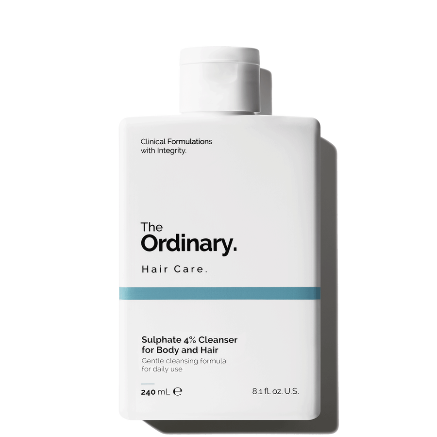 The Ordinary Sulphate 4% Cleanser for Body and Hair Shampoo for cleansing | 240ml, morning & evening use