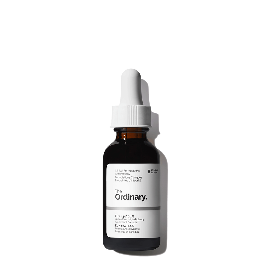 The Ordinary EUK 134 0.1% Anhydrous Serum for antioxidant support | 30ml, morning & evening use